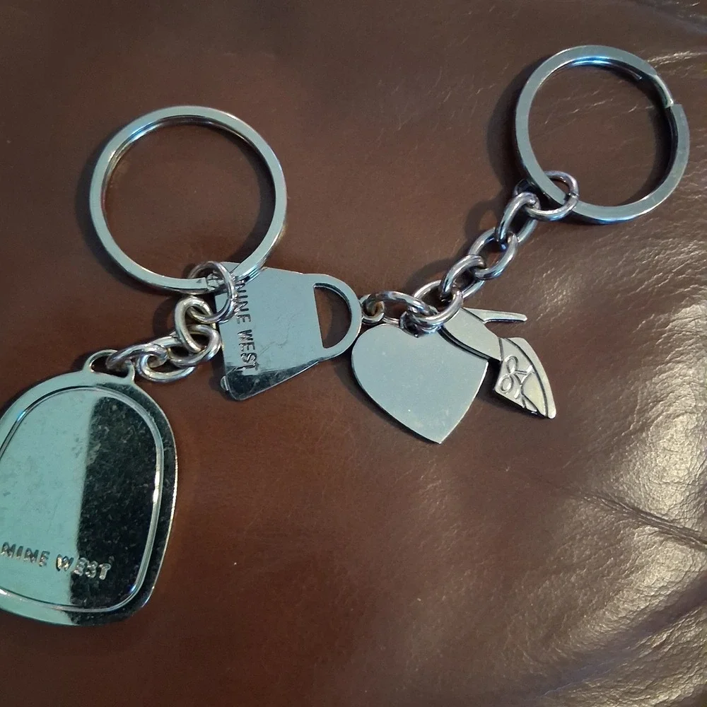 Vtg Y2K Nine West Bag Charm Keychain Lot Of 2 CUTE Mall Brand Department...
